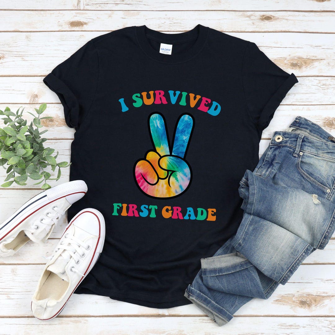 I Survived First Grade Shirt, Last Day of School Tshirt, Funny