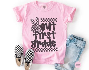 Last Day of 1st Grade Shirt, Comfort Colors, First Grade Graduation Tshirt, Teacher Shirt, Gift for Student, End of Year Kids Tee