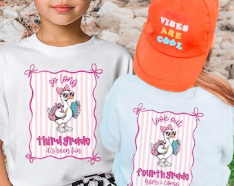 Kids Goose Third Grade Last Day of School Shirt, 3rd Grade Graduation Tshirt, End Of Year Tee, Girl End of School Shirt