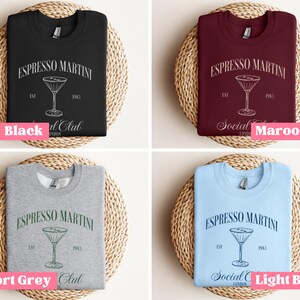 Cocoa ESPRESSO MARTINI SOCIAL CLUB Crewneck
