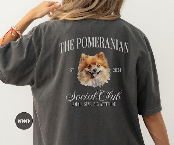 Pom Mom T-Shirt Funny Pomeranian Lover Tee Pom Mom T-Shirt Funny Pomeranian Lover Tee