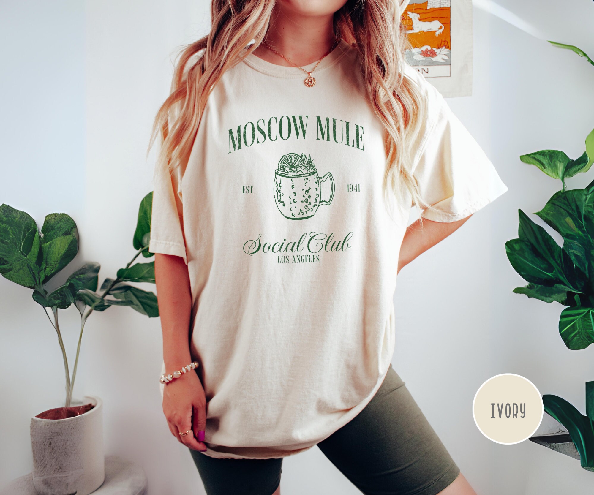 Moscow Mule Social Club Tshirt, Comfort Colors, Vodka Lover Shirt