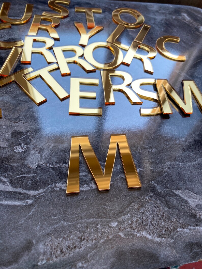 Letter R Mirror Custom Acrylic Mirror Letters, Nursery Decor, Birthday Party Signs - Etsy