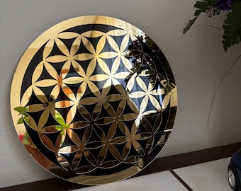 Flower of Life Acrylic Wall Art – Sacred Geometry Decor - Etsy