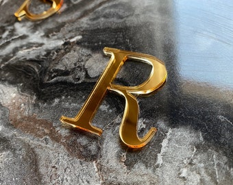 Custom Letters, Mirror Letter, Acrylic Letters, Gold Letter, Silver Alphabet Letters, Letters Sign