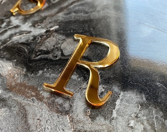 Aangepaste letters, spiegelletter, acrylletters, gouden letter, zilveren alfabetletters, lettersbord, gouden letter