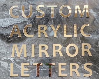 Aangepaste acrylspiegelletters - gepersonaliseerd acryllogo - acrylbord