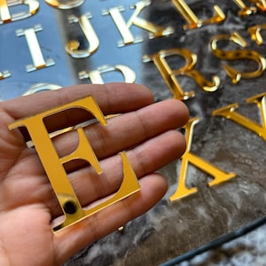 Custom Gold Letters, Acrylic Wedding Letters, Wedding Welcome Sign, Wall Letters - Custom Acrylic Sign - Personalized Logo