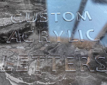 Custom Acrylic Letters - Customizable Plexi Alphabet - Blank Letters