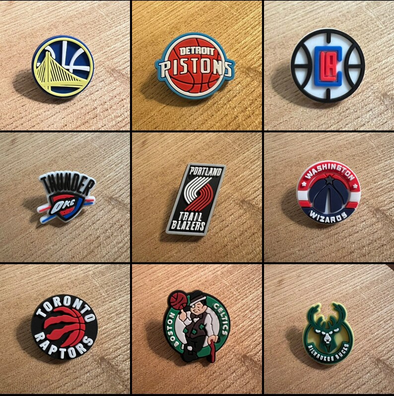 NBA Basketball Jibbitz 28 Available Etsy UK