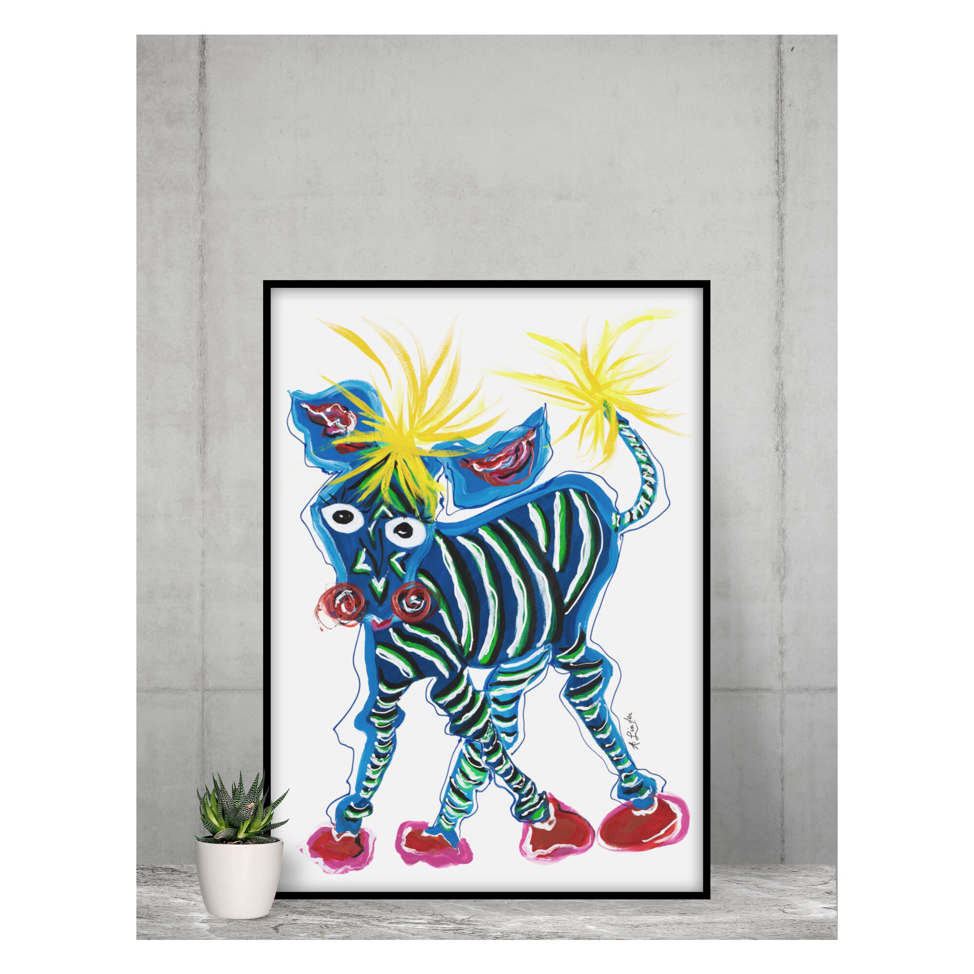 A closer look at Zebra Nursery Decor