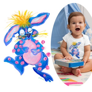 Bunny Rabbit Infant Fine Jersey Bodysuit Baby Onesie