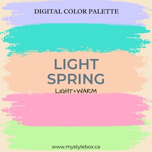 Light Spring Season Digital Color Palette