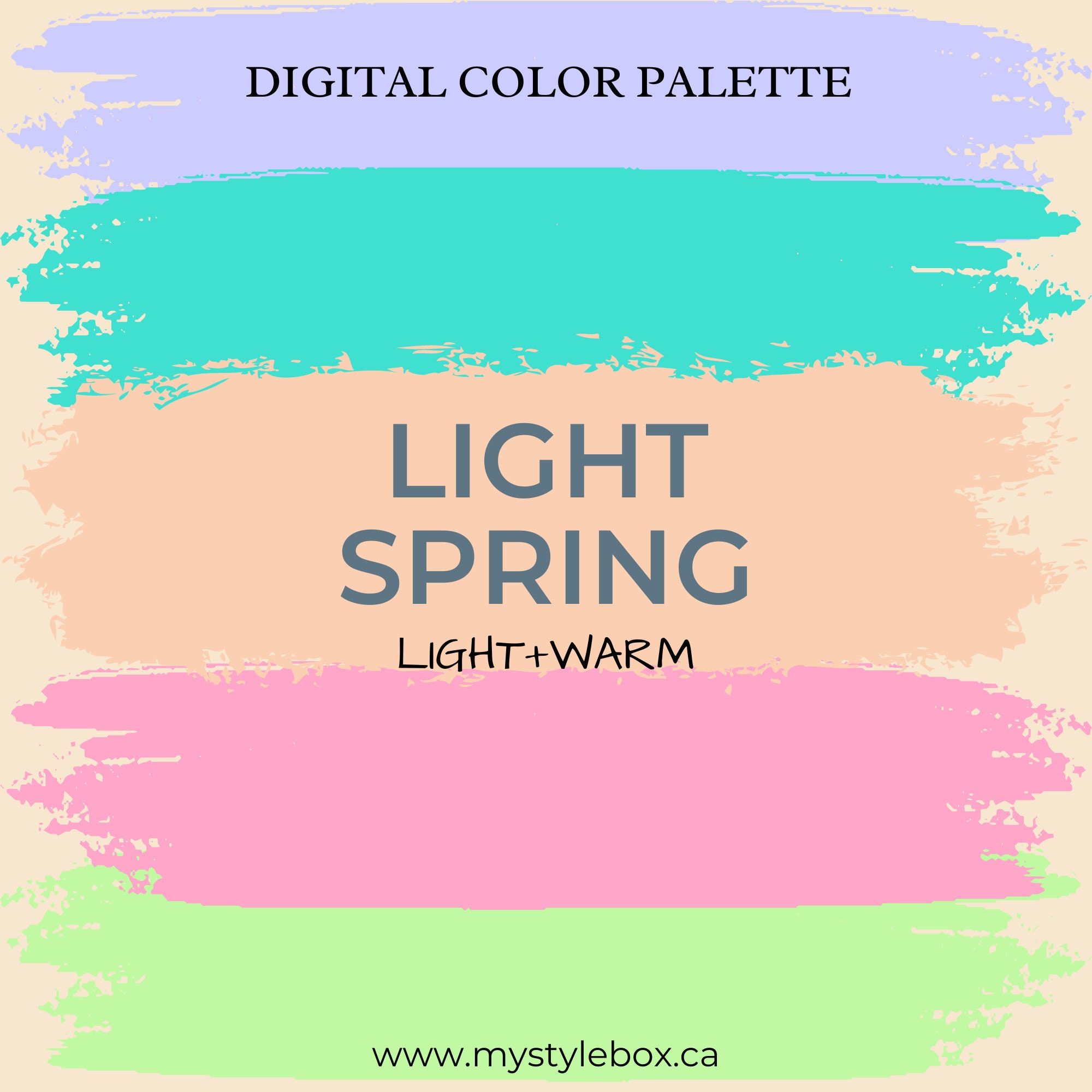 Light Spring Season Digital Color Palette - Etsy