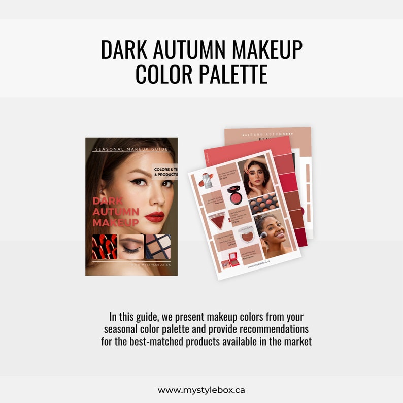 Dark (Deep) Autumn Color Season Makeup Guide