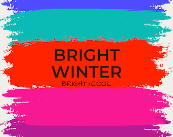 Bright Winter Season Digital Color Palette