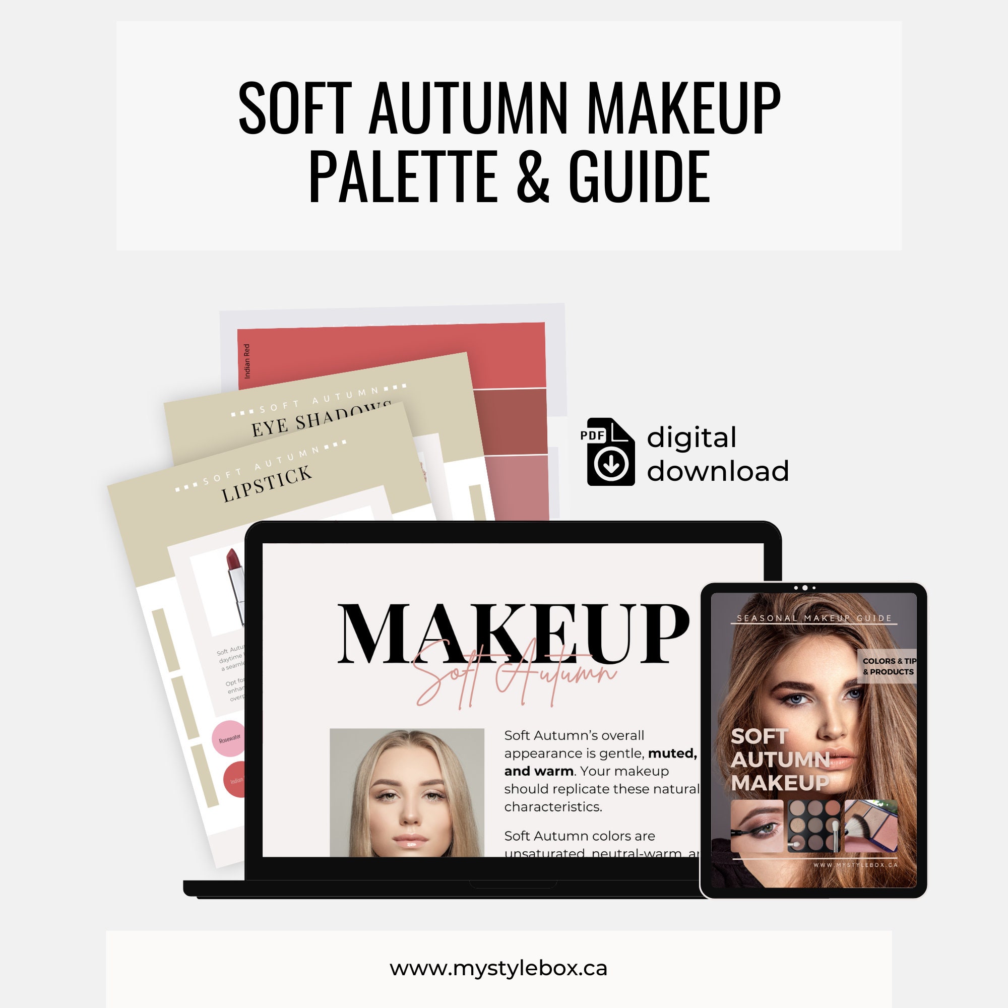 Soft Autumn Color Season Makeup Guide Etsy