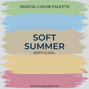 Soft Summer Season Digital Color Palette