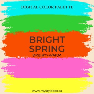 Bright Spring Season Digital Color Palette