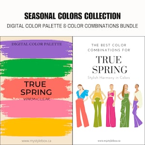 True Spring Season Digital Color Palette and Color Combinations Bundle