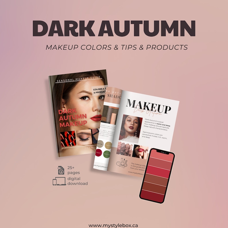 Dark (Deep) Autumn Color Season Makeup Guide