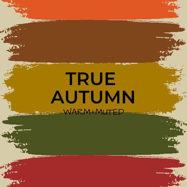 True (Warm) Autumn Season Digital Color Palette