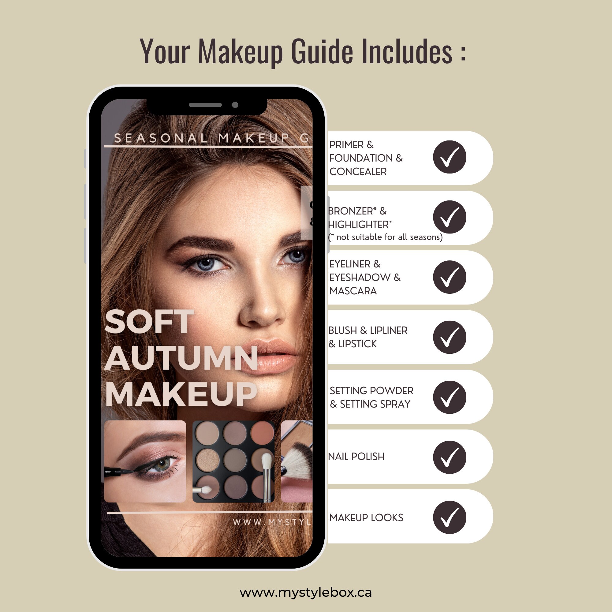 Soft Autumn Color Season Makeup Guide Etsy