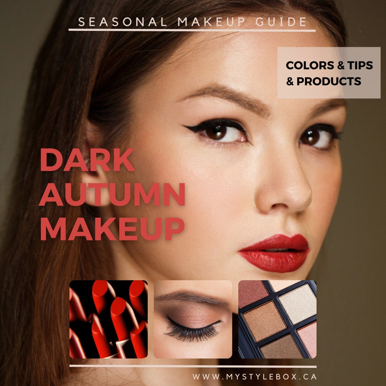 Dark (Deep) Autumn Color Season Makeup Guide