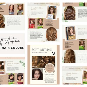 Soft Autumn Hair Color Guide: Best Shades & At-home Color Options - Etsy