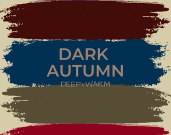 Dark (Deep) Autumn Season Digital Color Palette