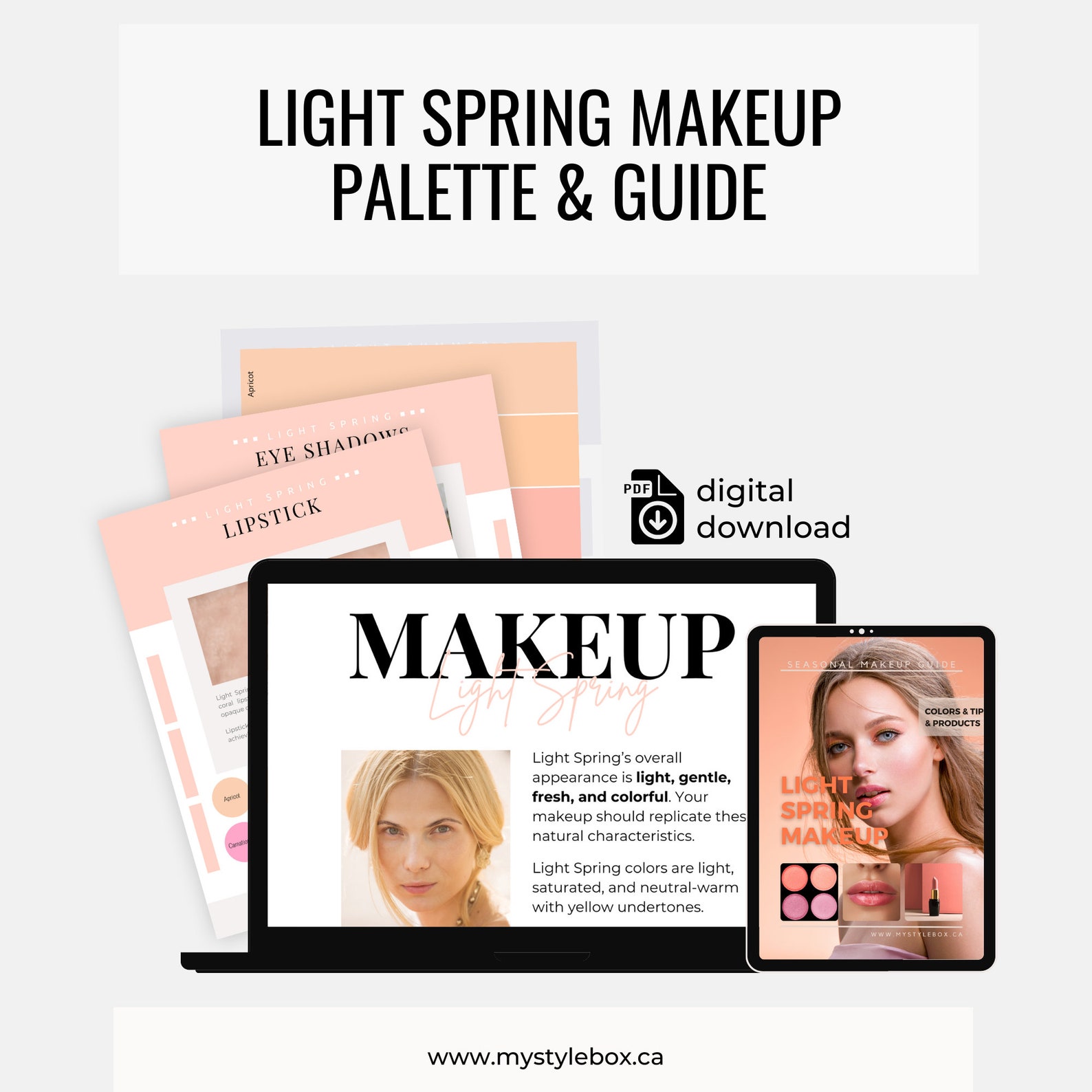 Light Spring Color Season Makeup Guide - Etsy