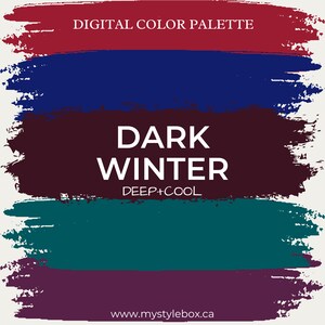 Dark (Deep) Winter Season Digital Color Palette