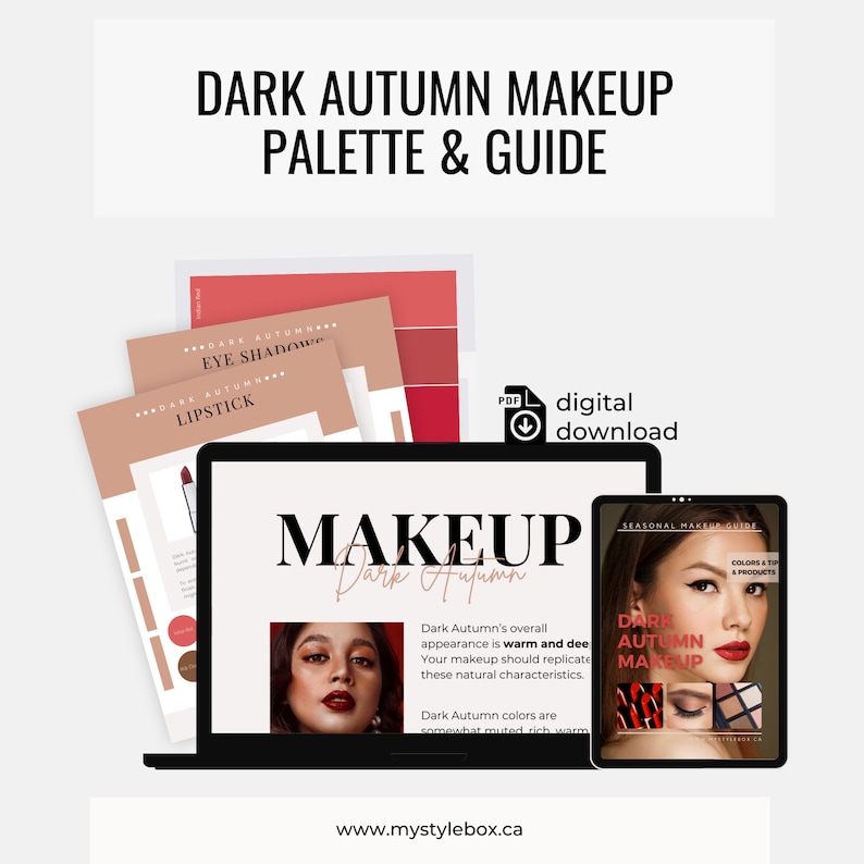 Dark (Deep) Autumn Color Season Makeup Guide