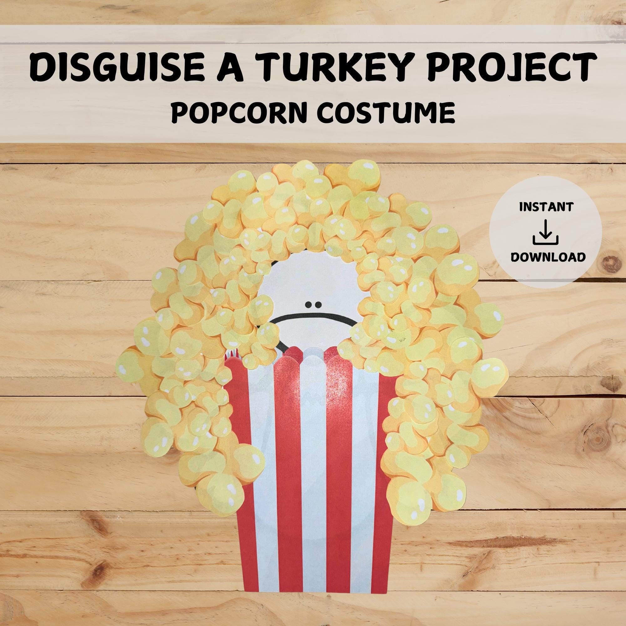 disguise a turkey project | popcorn disguise | digital download