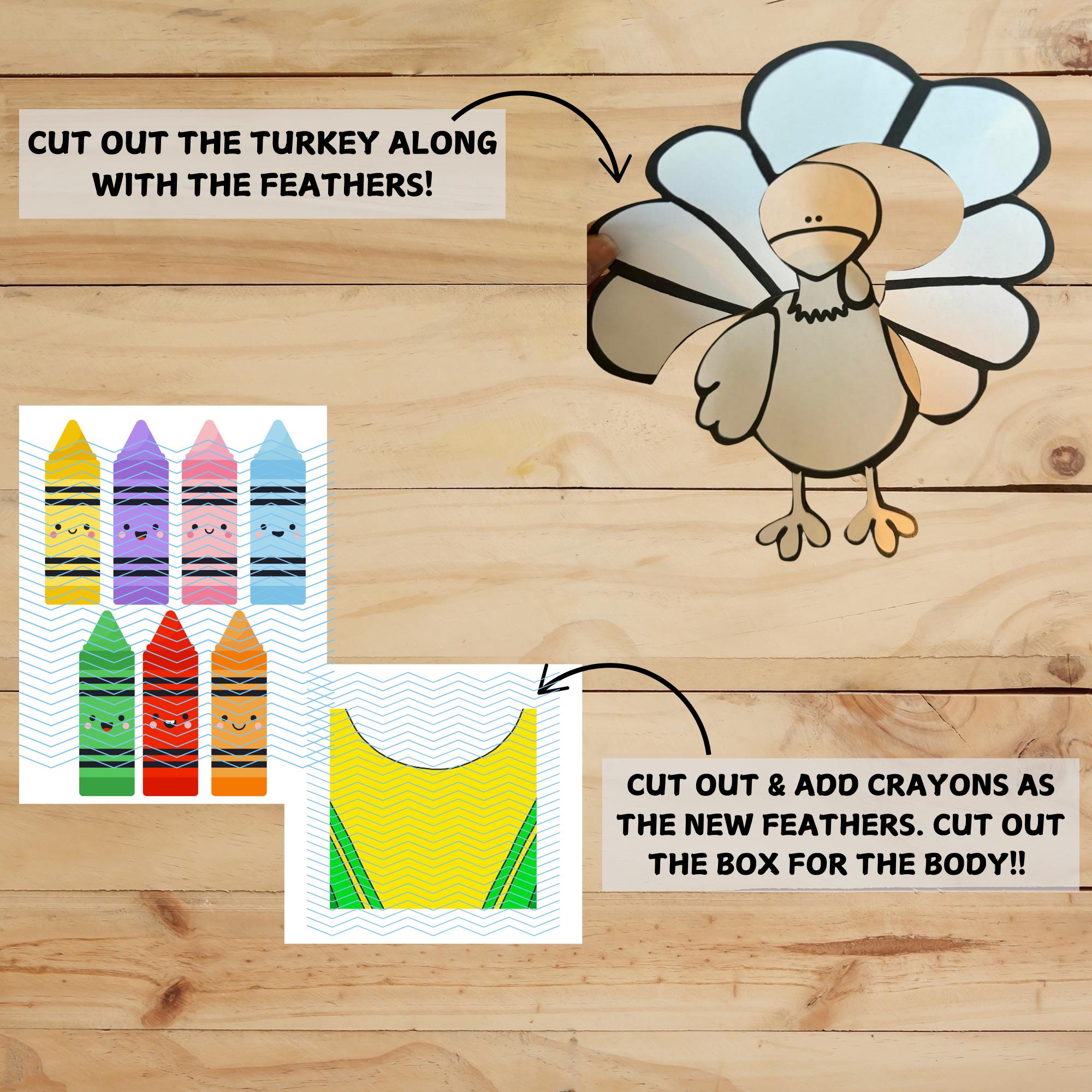 disguise a turkey project | crayon box disguise | digital instant