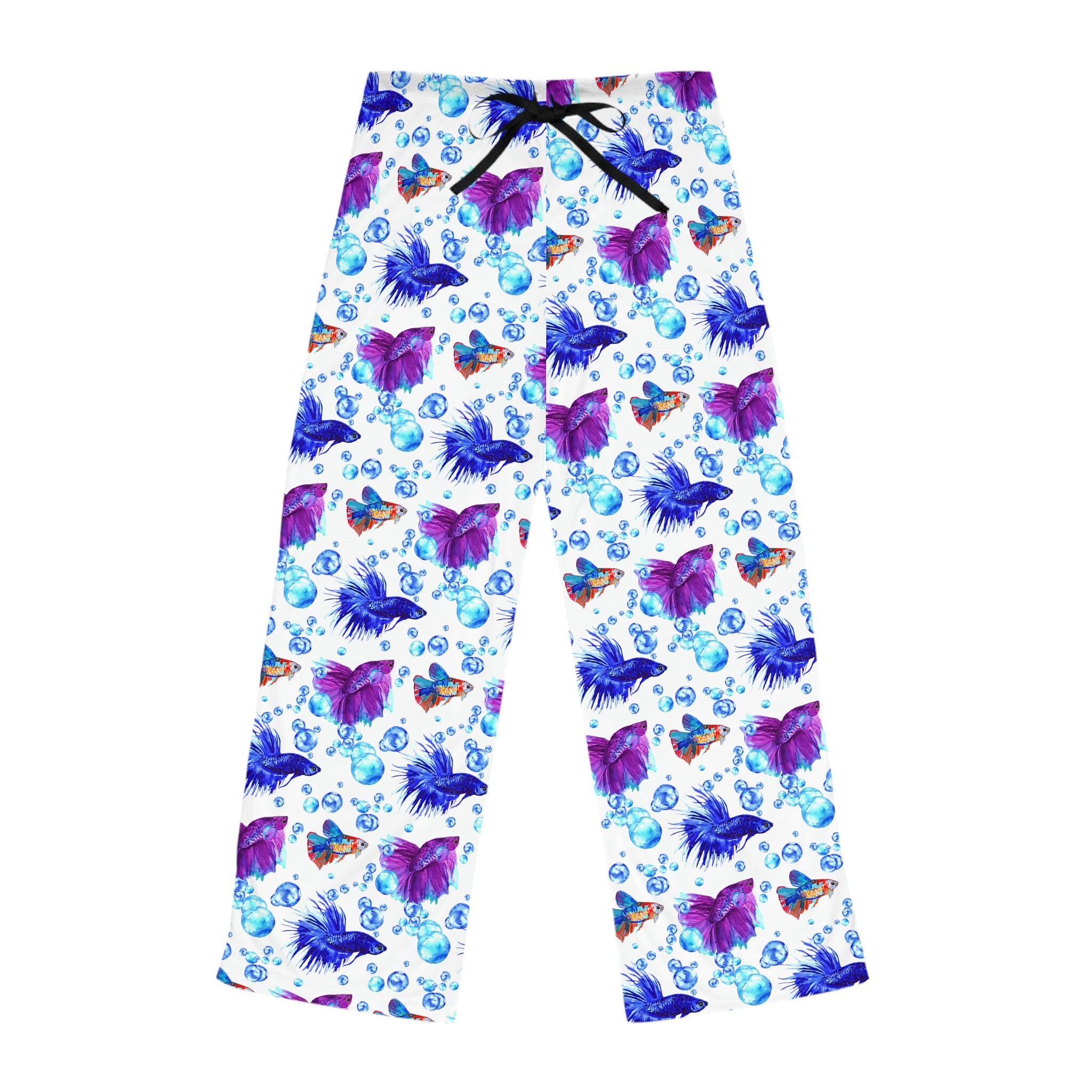 Blue Purple Rainbow Betta Fish Pajama Pants for Women Betta Etsy
