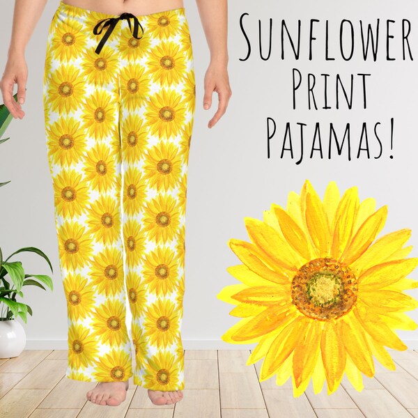Sunflower Pjs for Women Etsy