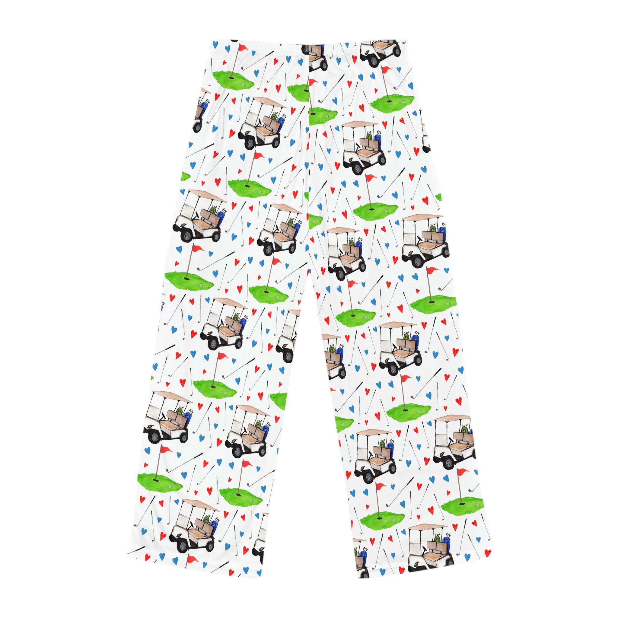 Golf Print Pajama Pants for Women Golf Theme Pajamas Women's Golfer