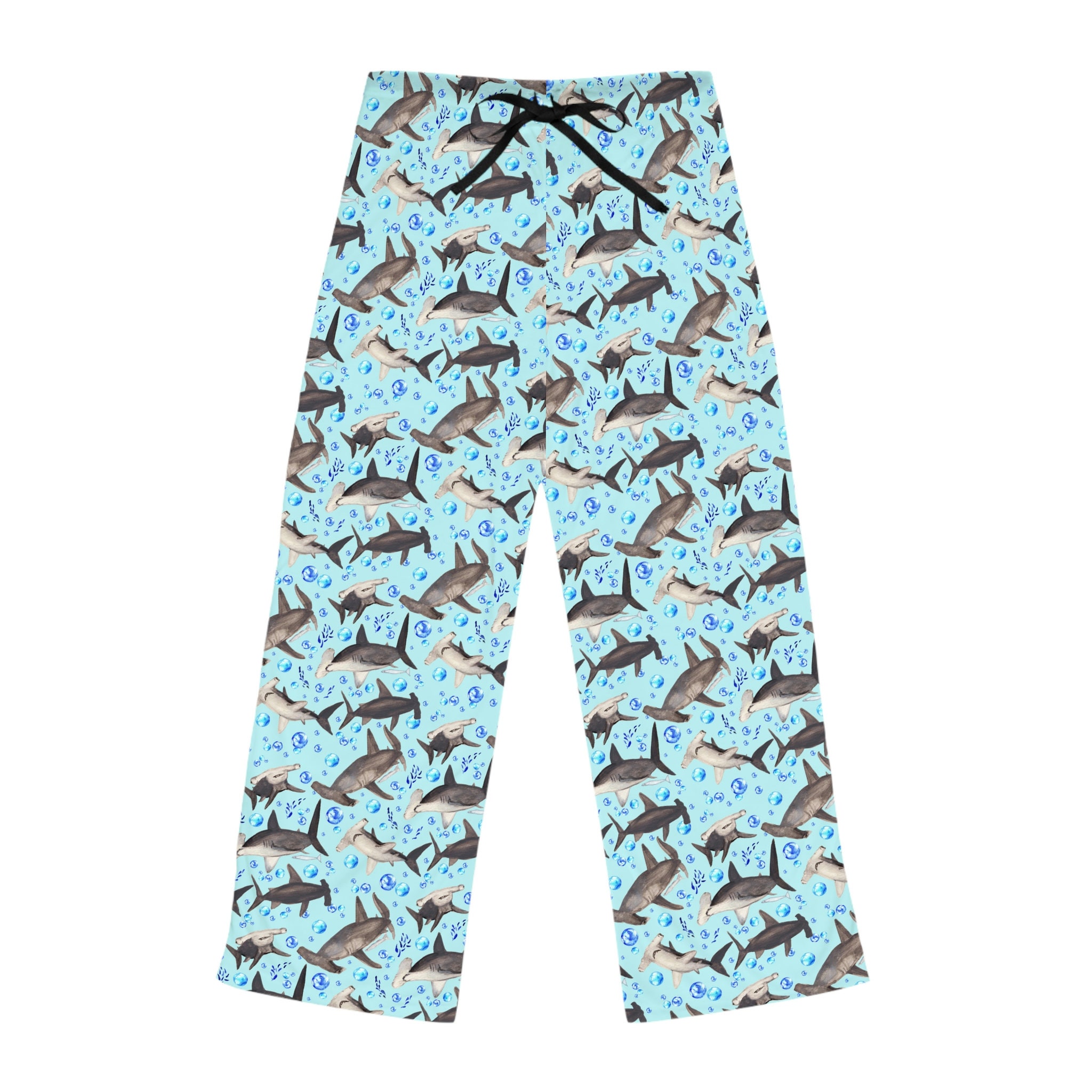 Pantalones de pijama con estampado de cabeza de martillo Pijamas temáticos  de tiburones Regalos lindos de