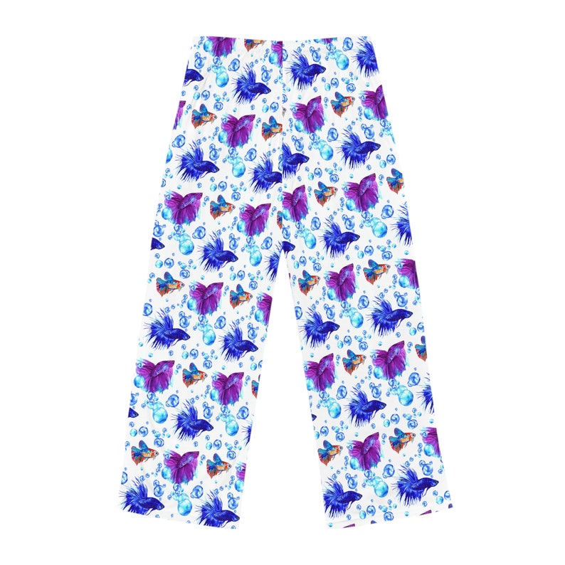 Blue Purple Rainbow Betta Fish Pajama Pants for Women Betta Etsy