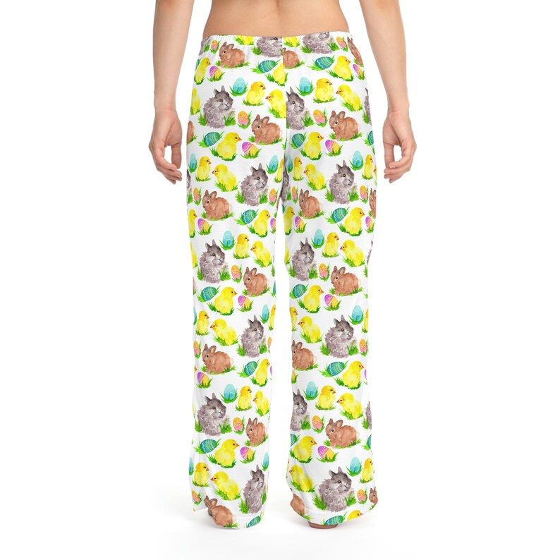 Baby Bunny Pajama Pants Rabbit Baby Chick Easter Egg Print Pjs Cute