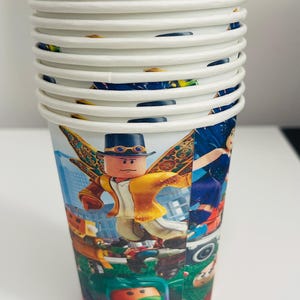 Roblox Birthday Party favors ,Supplies and Gifts 10pcs Cups