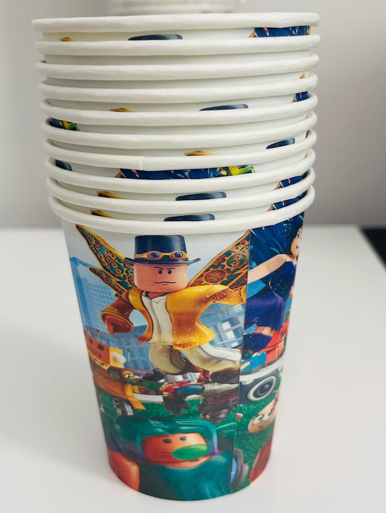 Roblox Birthday Party favors ,Supplies and Gifts 10pcs Cups