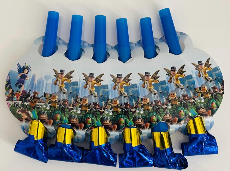 Roblox Birthday Party favors ,Supplies and Gifts 6pcs Blow Out