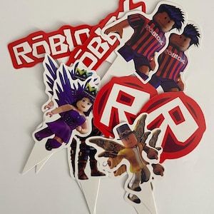 Roblox Birthday Party favors ,Supplies and Gifts 12pcs Cupcake topper