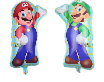 Mario und Luigi Folienballons