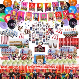 Roblox Birthday Plate Roblox Theme Event Plastic clear -  Portugal