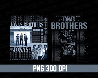 Jonas Brothers Double Sided PNG, Jonas Brothers Tour Sweatshirt, Concert 2023 Retro Unisex Gift, Jonas Brothers Cassette Shirt