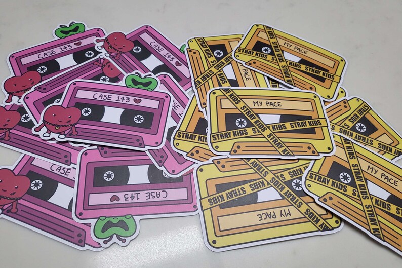 Stray Kids Cassette Tape Stickers My Pace & Case 143 Matte Etsy