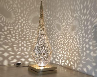 Handmade Moroccan Brass Floor Lamp – Decorative Lighting with Intricate